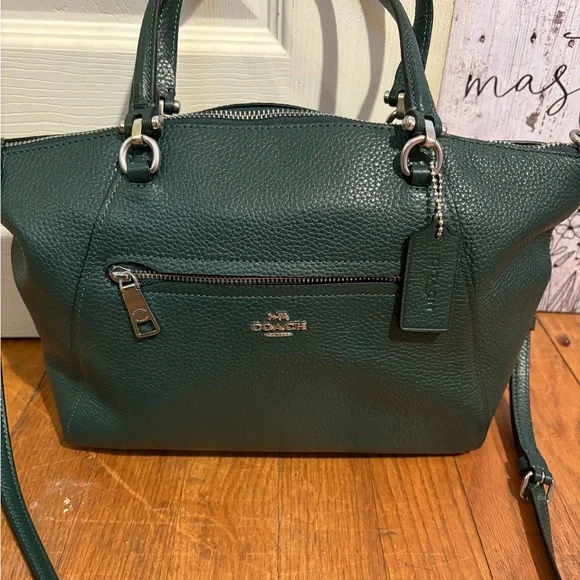 Coach Green Leather Purse - Picture 3 of 11